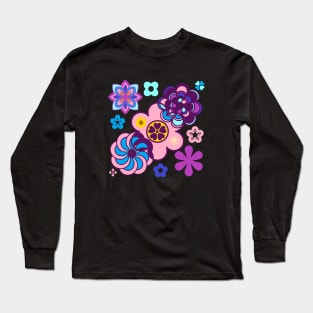 My garden full of flowers, vintage Flower patterns Long Sleeve T-Shirt